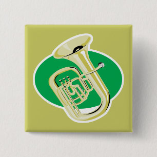 Badge Carré 5 Cm tuba