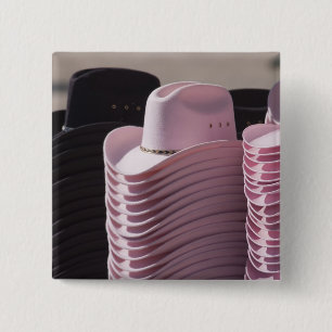 Badge Carré 5 Cm Tucson, Arizona. Casquettes de cowboy pour les