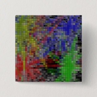 Badge Carré 5 Cm Tuiles colorées