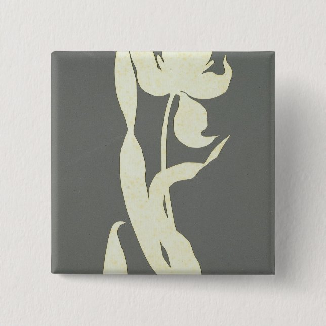 Badge Carré 5 Cm Tulipe (Devant)