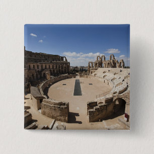 Badge Carré 5 Cm Tunisie, côte centrale tunisienne, El Jem, Romain