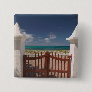 Badge Carré 5 Cm Turks et Caïcos, Grand Turk Island, Cockburn 5