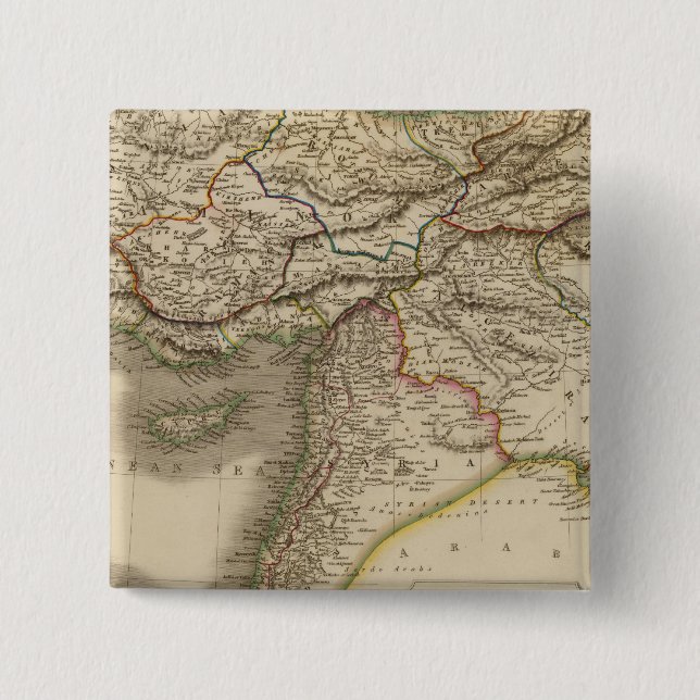Badge Carré 5 Cm Turquie 4 (Devant)