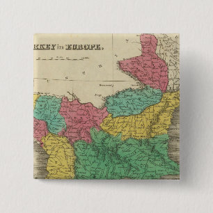 Badge Carré 5 Cm Turquie en Europe