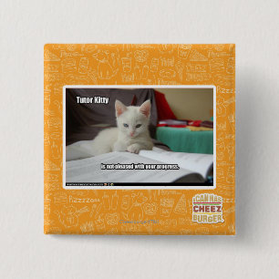 Badge Carré 5 Cm Tuteur Kitty