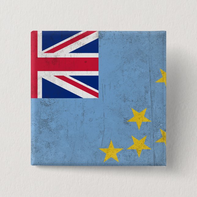 Badge Carré 5 Cm Tuvalu (Devant)