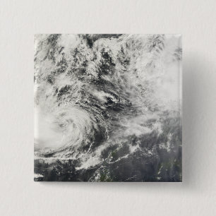 Badge Carré 5 Cm Typhoons Mitag et Hagibis