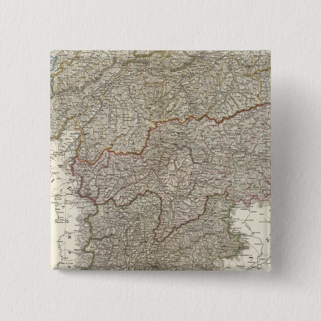 Badge Carré 5 Cm Tyrol, Voralberg, Liechtenstein (Devant)