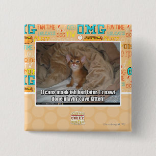 Badge Carré 5 Cm U peut maek le lit plus tard