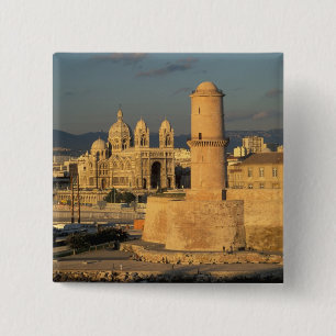 Badge Carré 5 Cm UE, France, Provence, Bouches-du-Rhône,