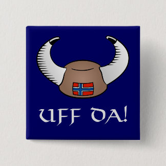 Badge Carré 5 Cm Uff DA ! Casquette de Viking