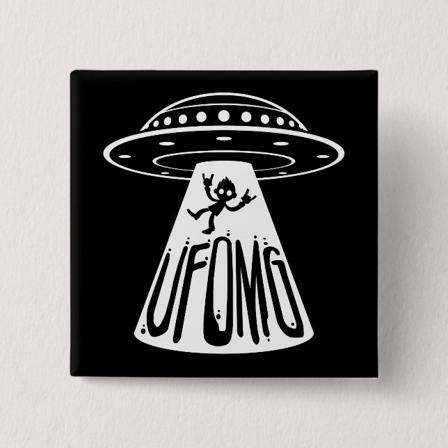 BADGE CARRÉ 5 CM UFOMG (Devant)