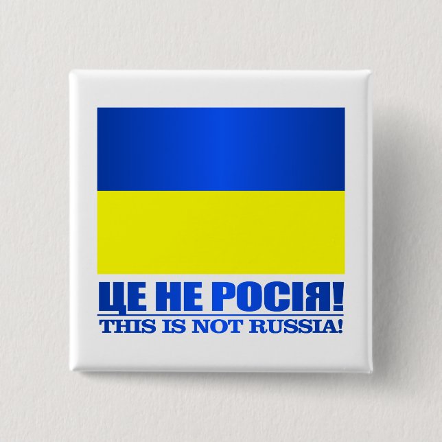 Badge Carré 5 Cm Ukraine ( (Devant)
