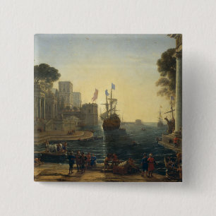 Badge Carré 5 Cm Ulysse renvoyant Chryseis à son père