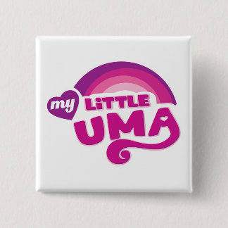 Badge Carré 5 Cm UmaMusume : Mon petit Uma