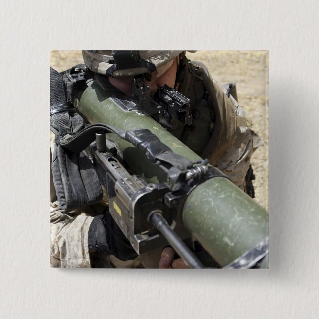 Badge Carré 5 Cm Un agresseur (Devant)