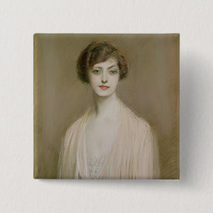 Badge Carré 5 Cm Un américain (en pastel sur la toile)