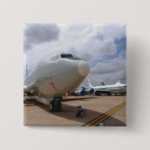 Badge Carré 5 Cm Un avion de jonction à rivets de RC-135V/W