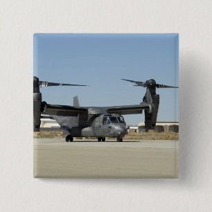 Badge Carré 5 Cm Un balbuzard CV-22 se prépare au décollage