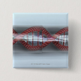 Badge Carré 5 Cm Un brin d'ADN dans une capsule