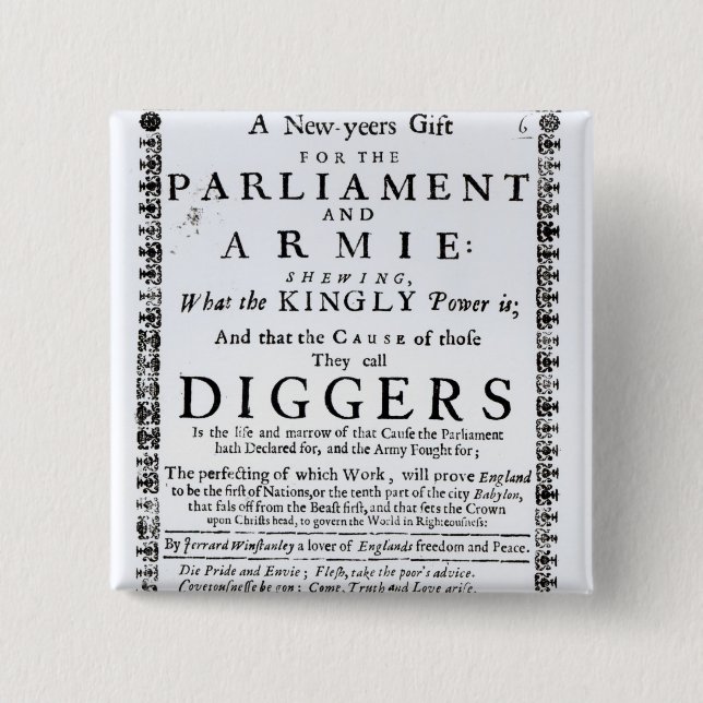 Badge Carré 5 Cm Un cadeau de nouvelle année (Devant)