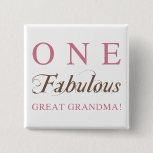 Badge Carré 5 Cm Un cadeau fabuleux de grand grand-mère
