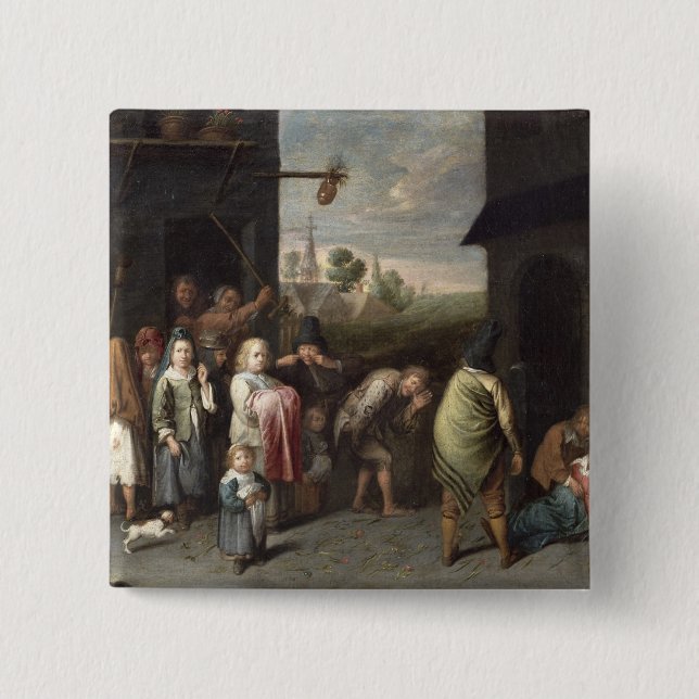 Badge Carré 5 Cm Un Charivari (Devant)