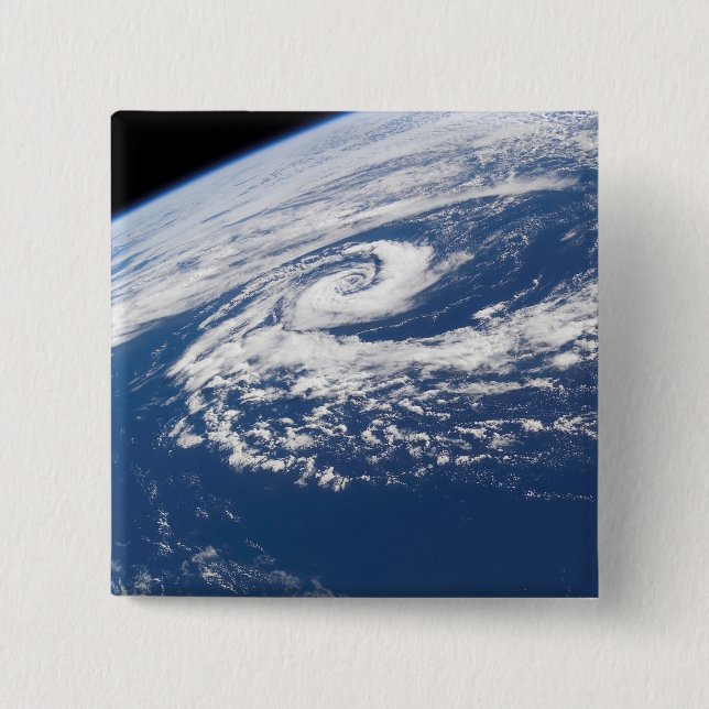 Badge Carré 5 Cm Un cyclone subtropical (Devant)