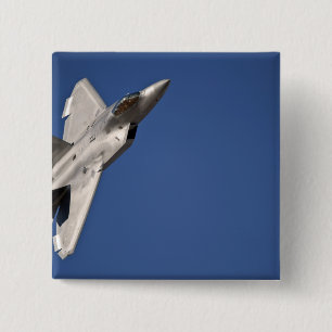 Badge Carré 5 Cm Un F-22 Raptor