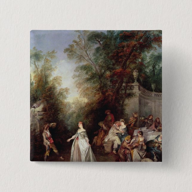 Badge Carré 5 Cm Un festin (Devant)