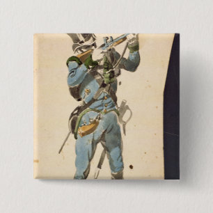 Badge Carré 5 Cm Un fusilier des Jaegers autrichiens