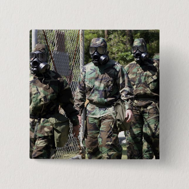 Badge Carré 5 Cm Un groupe de participants au Défi solaire (Devant)