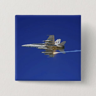 Badge Carré 5 Cm Un Hornet F/A-18C