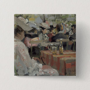 Badge Carré 5 Cm Un jardin Restaurant, 1906