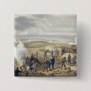 Badge Carré 5 Cm Un jour chaud dans les batteries, plat 'de Seat o