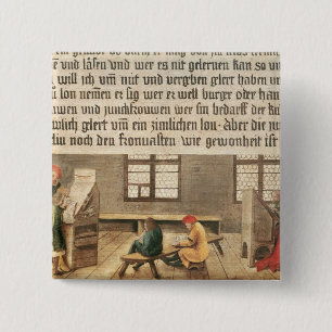 Badge Carré 5 Cm Un maître d'école