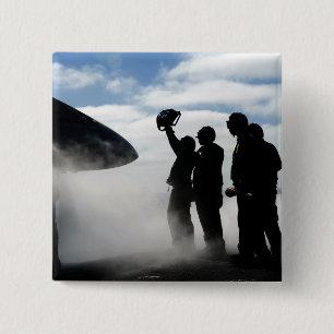 Badge Carré 5 Cm Un membre d'équipage de conduite