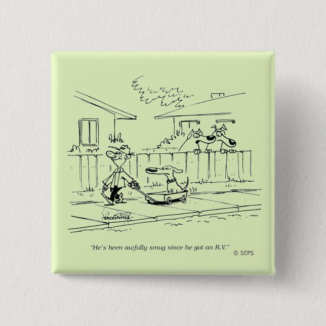 Badge Carré 5 Cm Un nouveau tour (Devant)