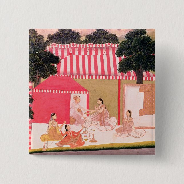 Badge Carré 5 Cm Un prince et son harem (Devant)