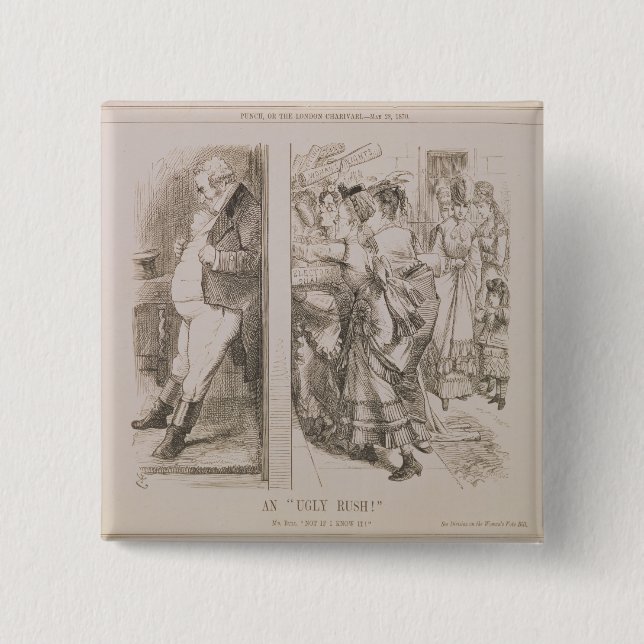 Badge Carré 5 Cm 'Un Rush laid (Devant)