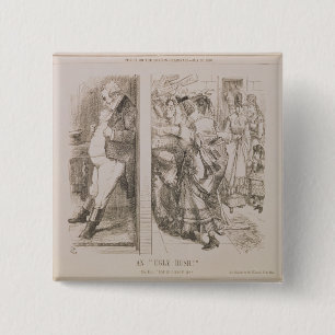 Badge Carré 5 Cm 'Un Rush laid