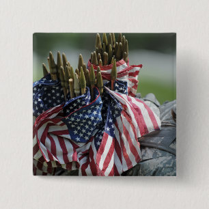 Badge Carré 5 Cm Un sac à dos de soldat de l'armée