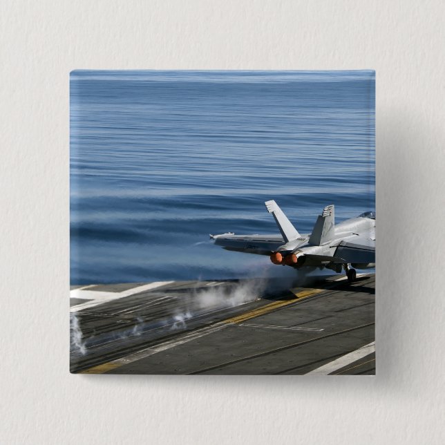 Badge Carré 5 Cm Un Super Hornet F/A-18E (Devant)