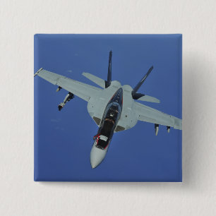 Badge Carré 5 Cm Un Super Hornet F/A-18F de la marine américaine en