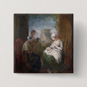 Badge Carré 5 Cm Un temps tranquille, c.1810 (huile sur la toile)