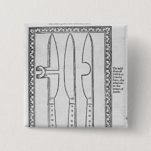 Badge Carré 5 Cm Un tour de couteau