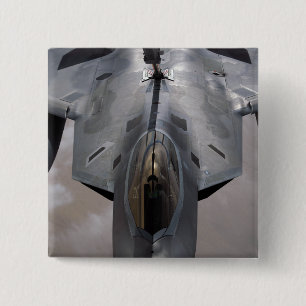 Badge Carré 5 Cm Un voleur F-22 de l'armée de l'air américaine est