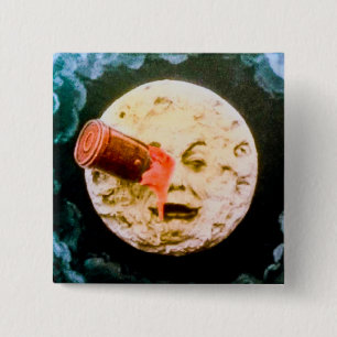 Badge Carré 5 Cm Un voyage à la lune