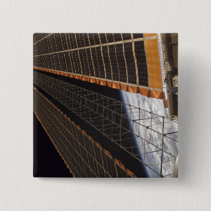 Badge Carré 5 Cm Une aile de rangée solaire