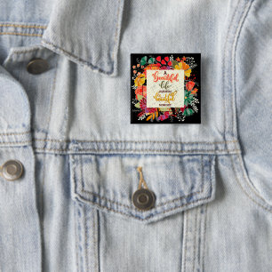 Badge Carré 5 Cm Une Belle Vie Commence Par Un Beau Esprit